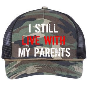 I Still Live With My Parents Retro Rope Trucker Hat Cap