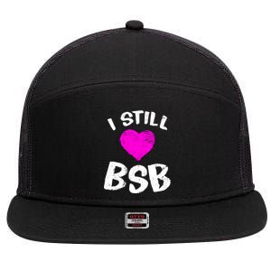 I Still Love BSB Music Band 7 Panel Mesh Trucker Snapback Hat