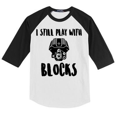 I Still Play With Blocks Kids Colorblock Raglan Jersey