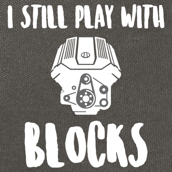 I Still Play With Blocks Cotton Canvas Backpack