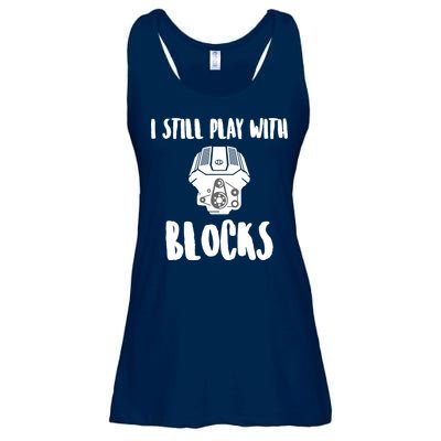I Still Play With Blocks Ladies Essential Flowy Tank