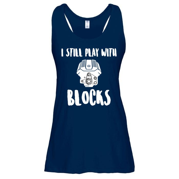 I Still Play With Blocks Ladies Essential Flowy Tank