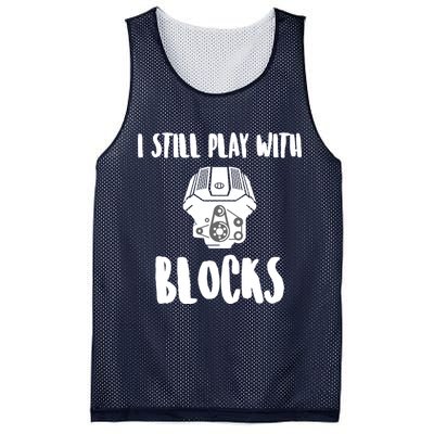 I Still Play With Blocks Mesh Reversible Basketball Jersey Tank