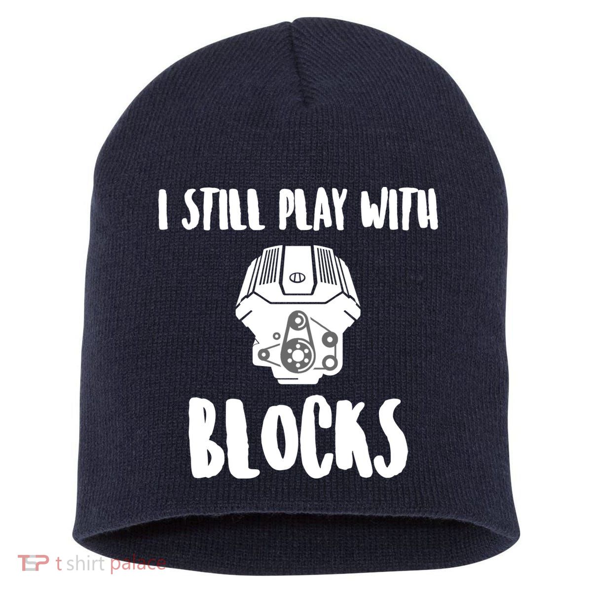 I Still Play With Blocks Short Acrylic Beanie