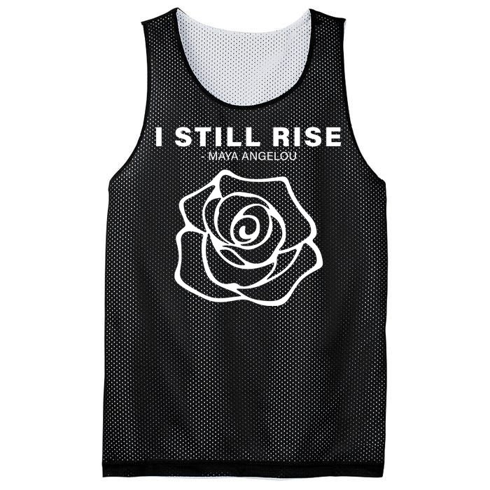 I Still Rise Inspirational Quote Mesh Reversible Basketball Jersey Tank