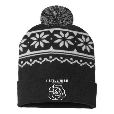 I Still Rise Inspirational Quote USA-Made Snowflake Beanie