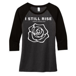 I Still Rise Inspirational Quote Women's Tri-Blend 3/4-Sleeve Raglan Shirt