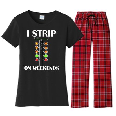 I Strip On Weekends Women's Flannel Pajama Set