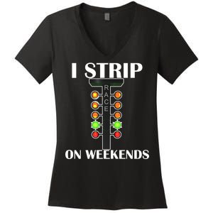 I Strip On Weekends Women's V-Neck T-Shirt