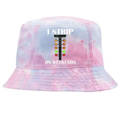 I Strip On Weekends Tie-Dyed Bucket Hat