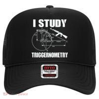 I Study Triggernometry Gun High Crown Mesh Back Trucker Hat