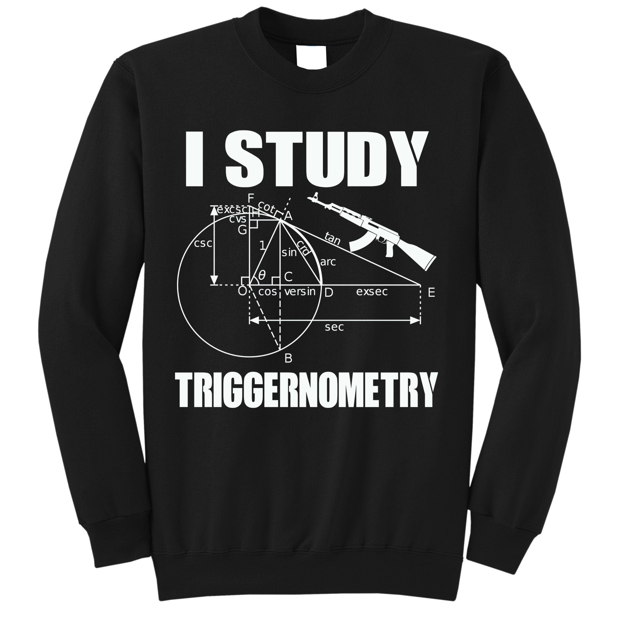 I Study Triggernometry Gun Sweatshirt
