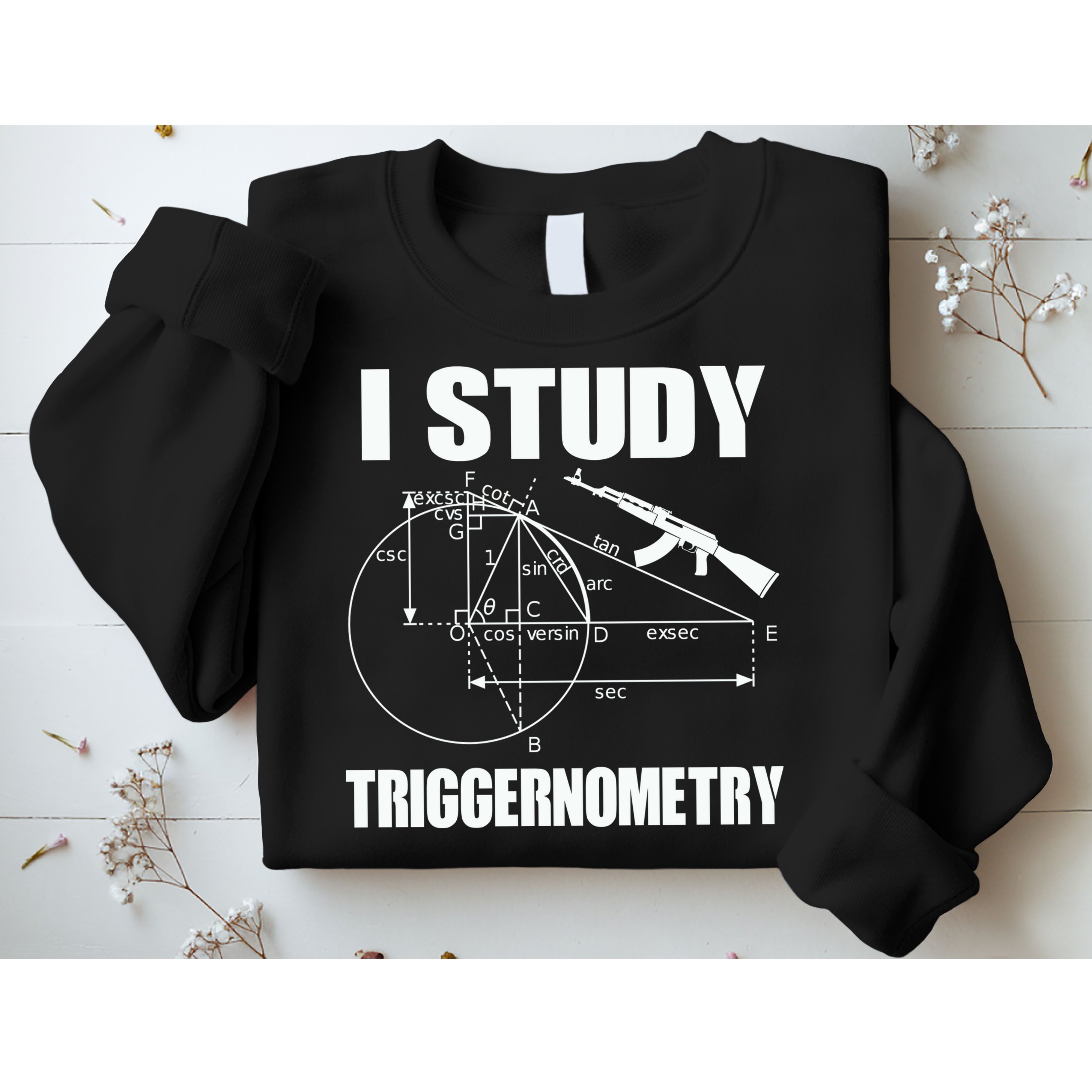 I Study Triggernometry Gun Sweatshirt