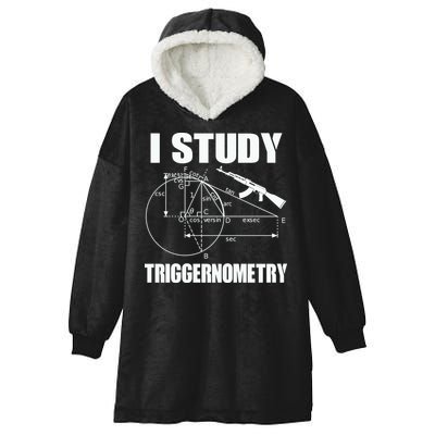 I Study Triggernometry Gun Hooded Wearable Blanket