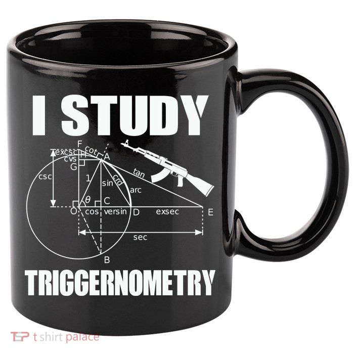 I Study Triggernometry Gun 11oz C Handle Ceramic Mug
