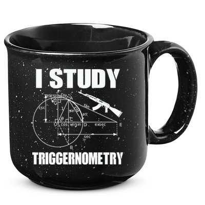 I Study Triggernometry Gun 15oz Campfire Ceramic Mug