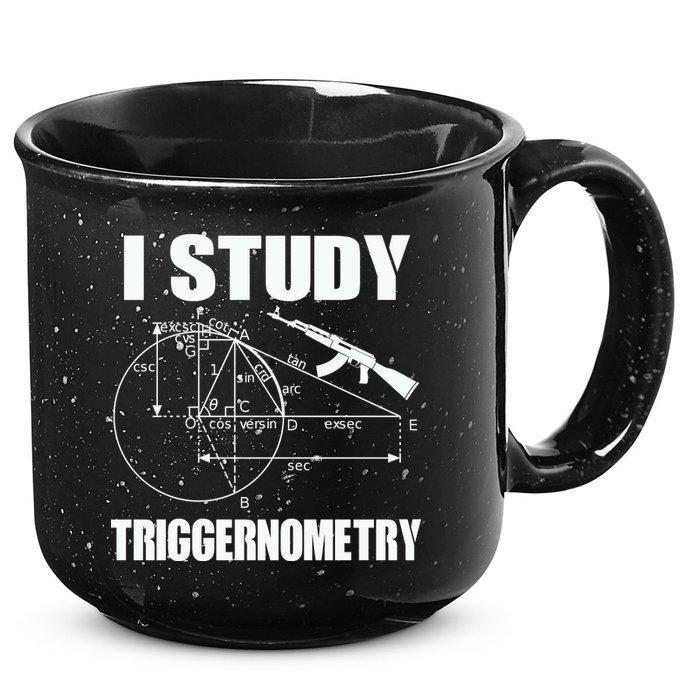 I Study Triggernometry Gun 15oz Campfire Ceramic Mug