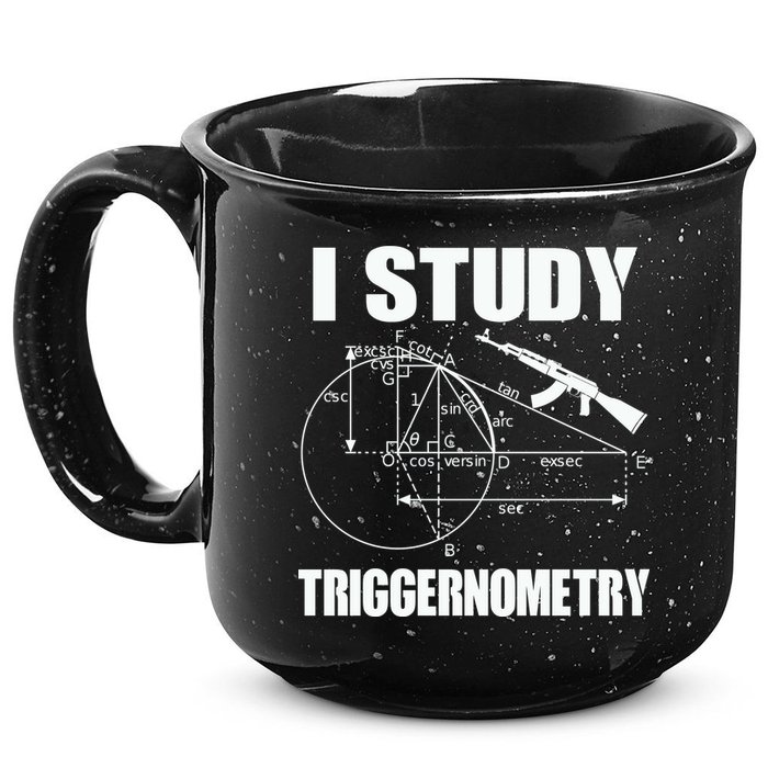 I Study Triggernometry Gun 15oz Campfire Ceramic Mug