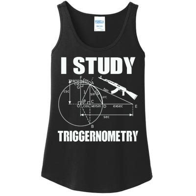 I Study Triggernometry Gun Ladies Essential Tank