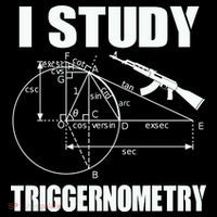 I Study Triggernometry Gun Baby Bodysuit
