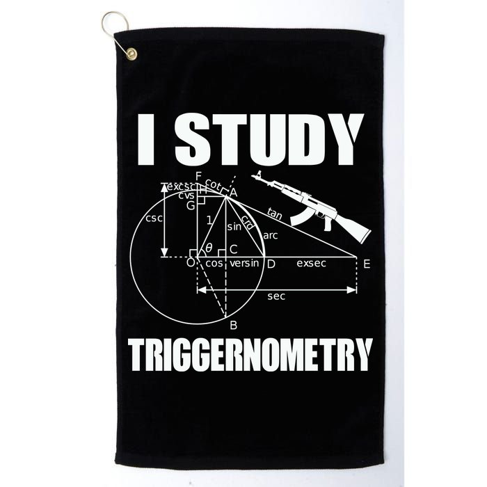 I Study Triggernometry Gun Golf Towel