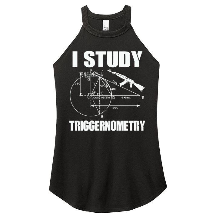 I Study Triggernometry Gun Women's Perfect Tri Rocker Tank