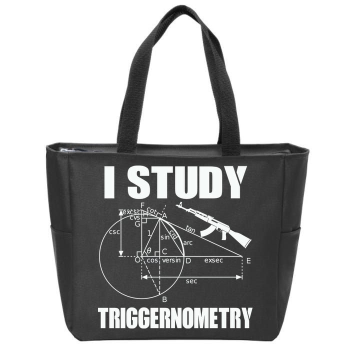 I Study Triggernometry Gun Zip Tote Bag