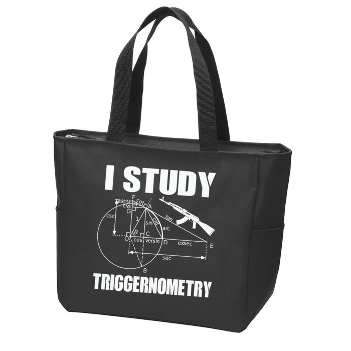 I Study Triggernometry Gun Zip Tote Bag