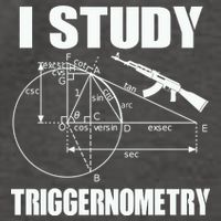 I Study Triggernometry Gun Vector Backpack