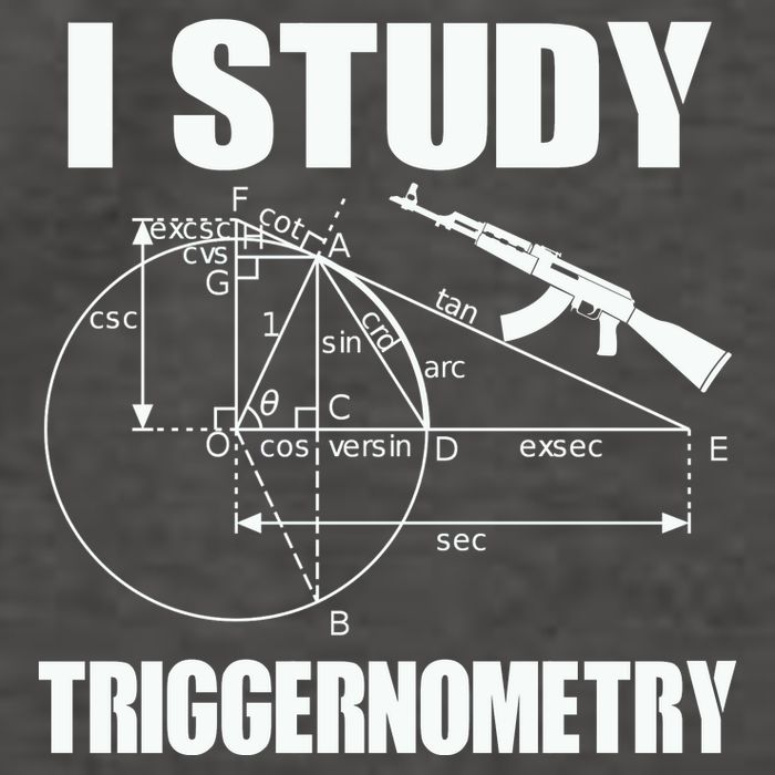 I Study Triggernometry Gun Vector Backpack