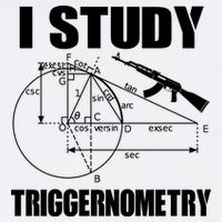 I Study Triggernometry Gun Garment-Dyed Sweatshirt