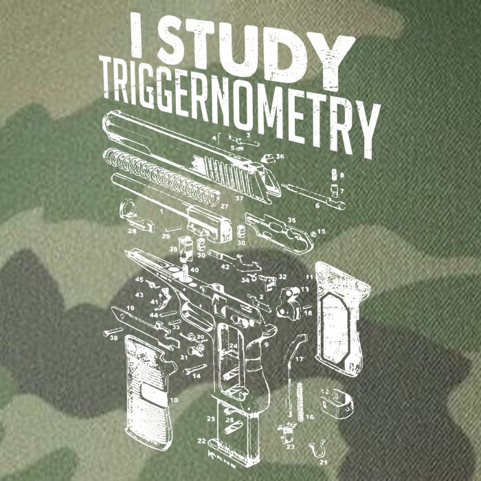 I Study Triggernometry Gun Diagram Legacy Tie Dye Trucker Hat