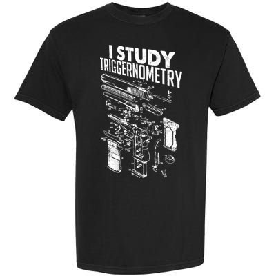 I Study Triggernometry Gun Diagram Garment-Dyed Heavyweight T-Shirt