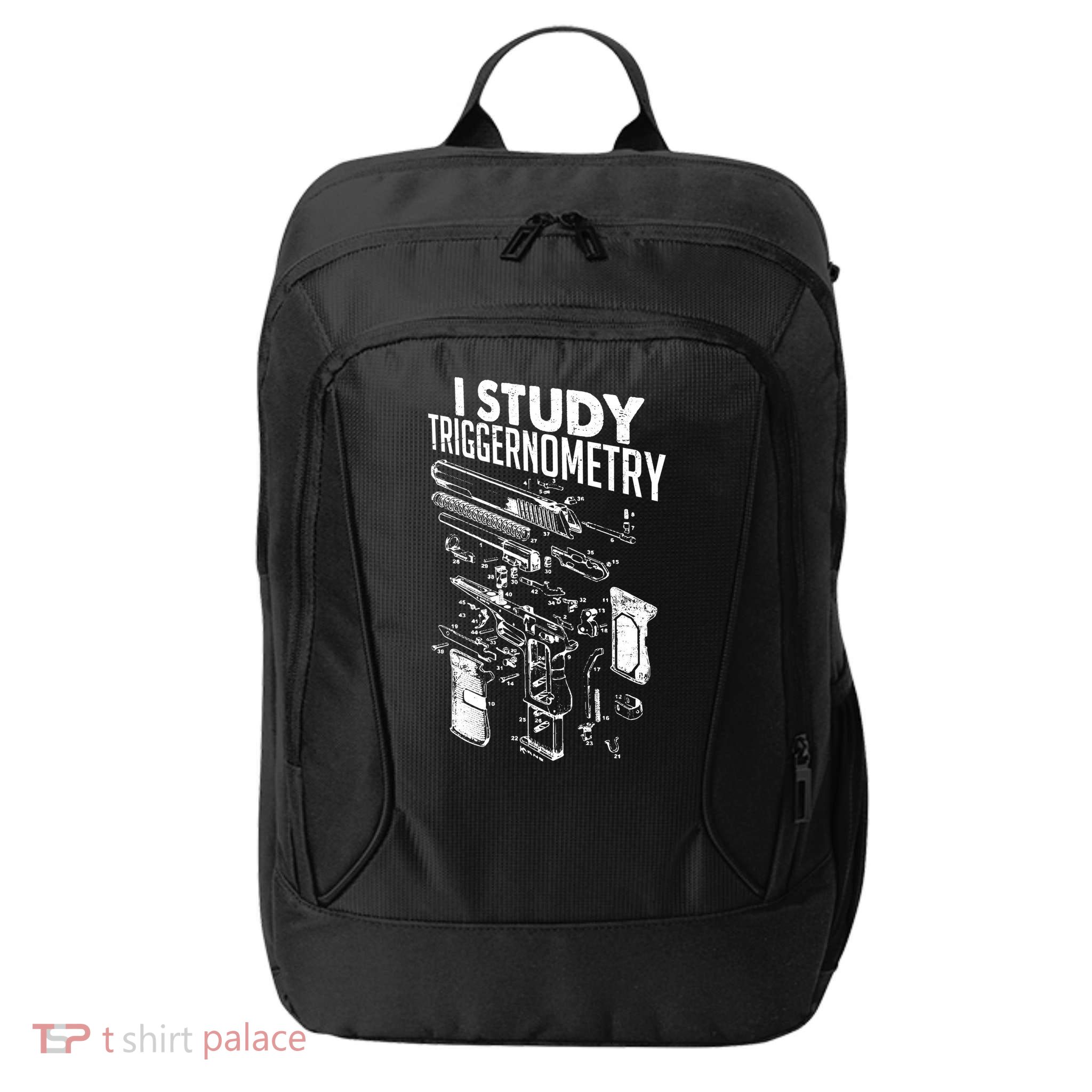 I Study Triggernometry Gun Diagram City Backpack