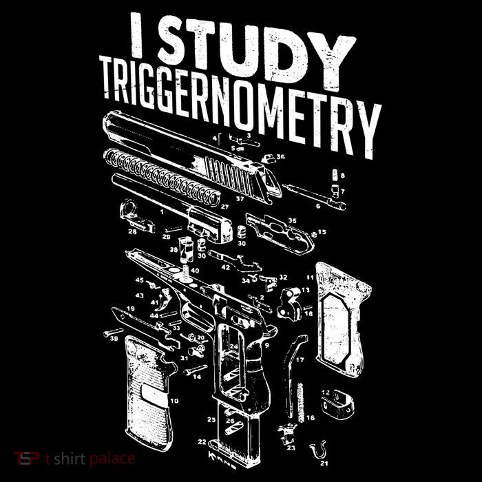 I Study Triggernometry Gun Diagram Flatbill Hat