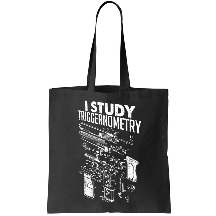 I Study Triggernometry Gun Diagram Bag