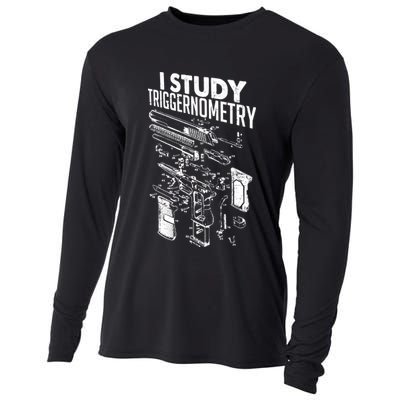 I Study Triggernometry Gun Diagram Cooling Performance Long Sleeve Crew