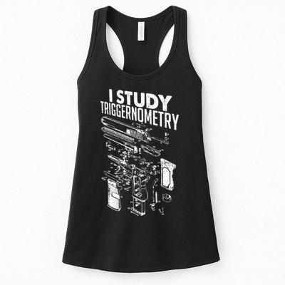 I Study Triggernometry Gun Diagram Womens Tank Top