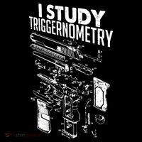 I Study Triggernometry Gun Diagram Womens T-Shirt