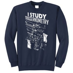 I Study Triggernometry Gun Diagram Sweatshirt