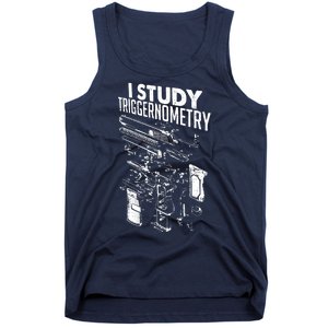 I Study Triggernometry Gun Diagram Tank Top