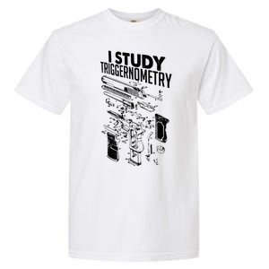 I Study Triggernometry Gun Diagram Garment-Dyed Heavyweight T-Shirt