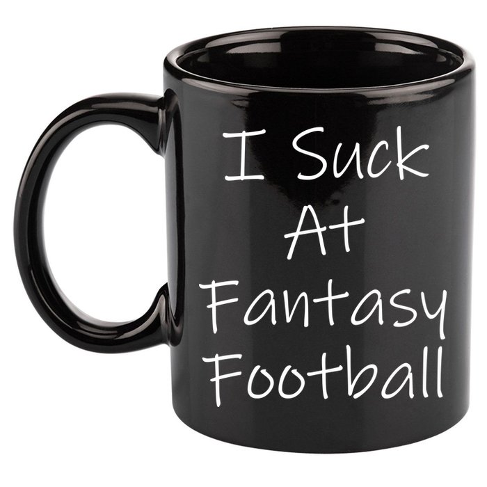 I Suck At Fantasy Football 11oz C Handle Ceramic Mug