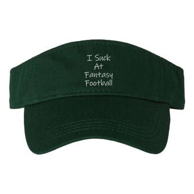 I Suck At Fantasy Football Valucap Bio-Washed Visor