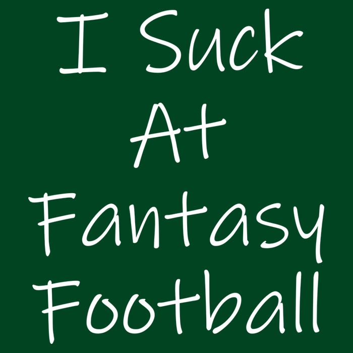 I Suck At Fantasy Football Visor