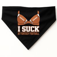 I Suck At Fantasy Football Last Place USA-Made Doggie Bandana