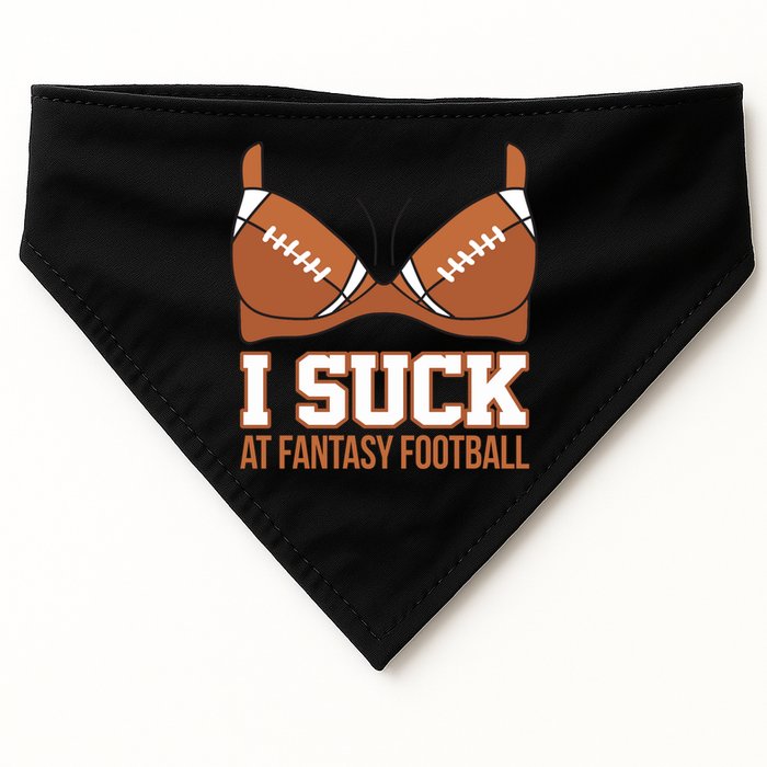 I Suck At Fantasy Football Last Place USA-Made Doggie Bandana