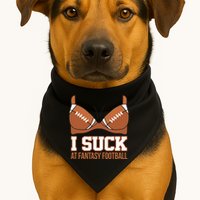 I Suck At Fantasy Football Last Place USA-Made Doggie Bandana