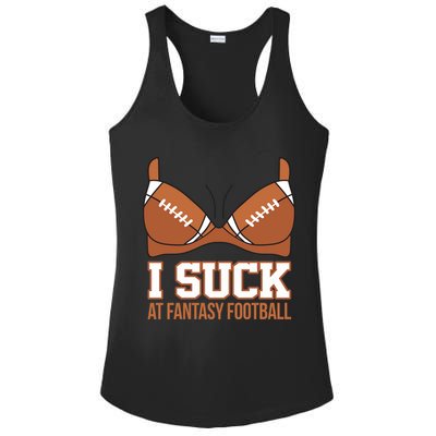 I Suck At Fantasy Football Last Place Ladies PosiCharge Competitor Racerback Tank