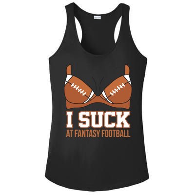 I Suck At Fantasy Football Last Place Ladies PosiCharge Competitor Racerback Tank